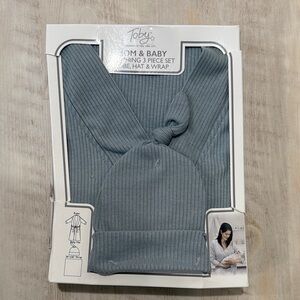 Toby Newborn 3-Piece Set - Blue
